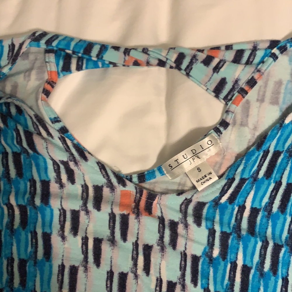 Blue patterned top - Picture 4 of 4